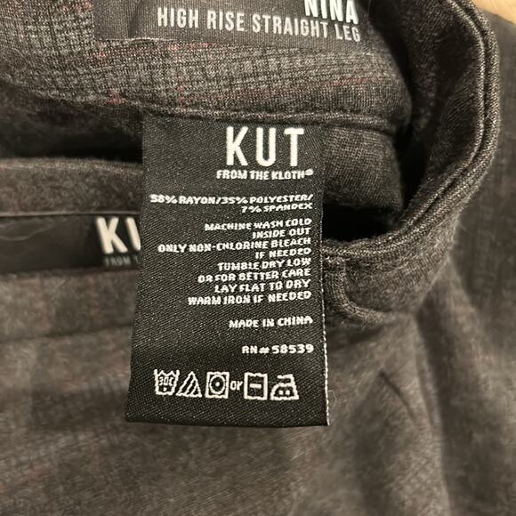 KUT from the Kloth Nina High Rise Straight Leg Trouser Size 16 - Picture 7 of 7